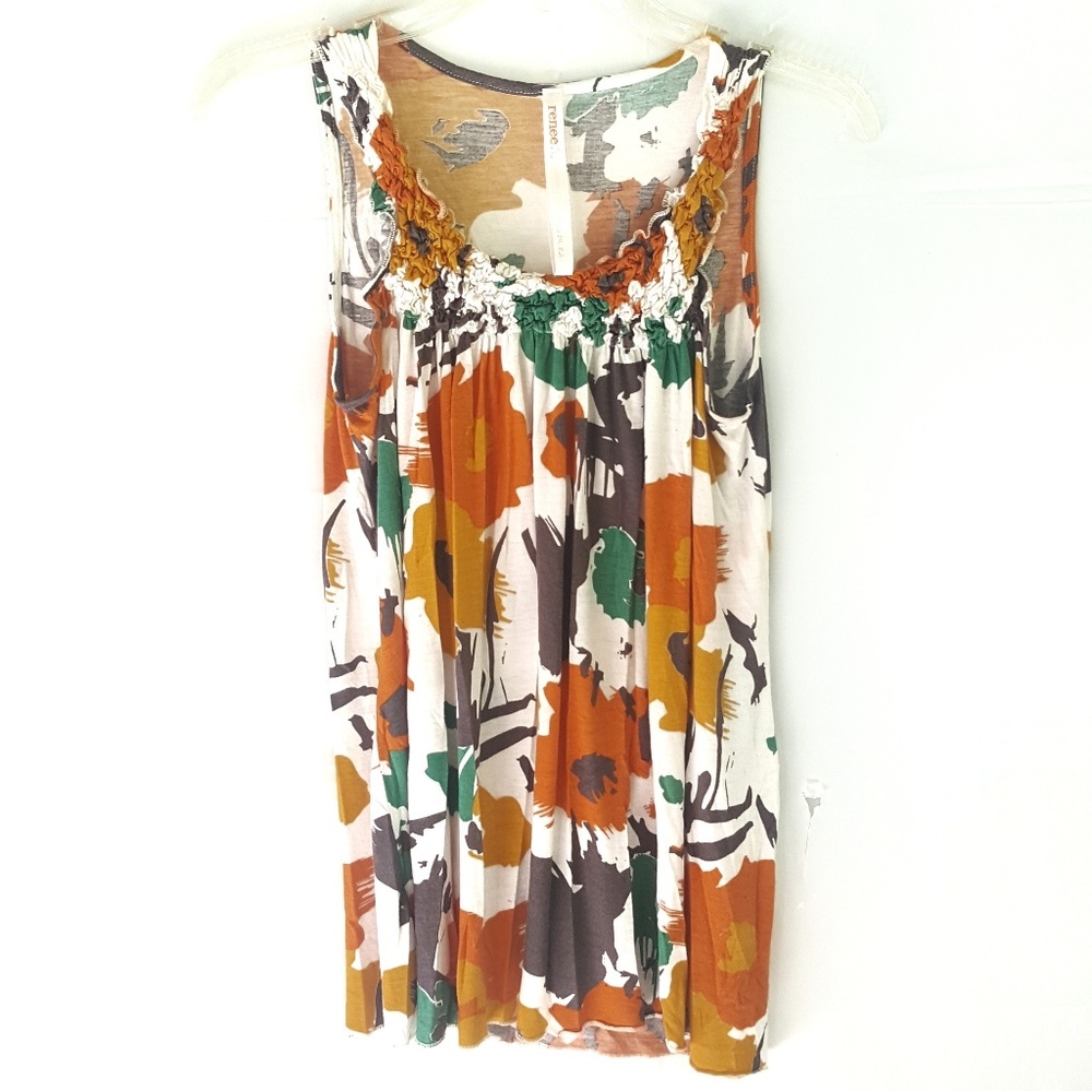 RENEE C. Smock SleevelessTop